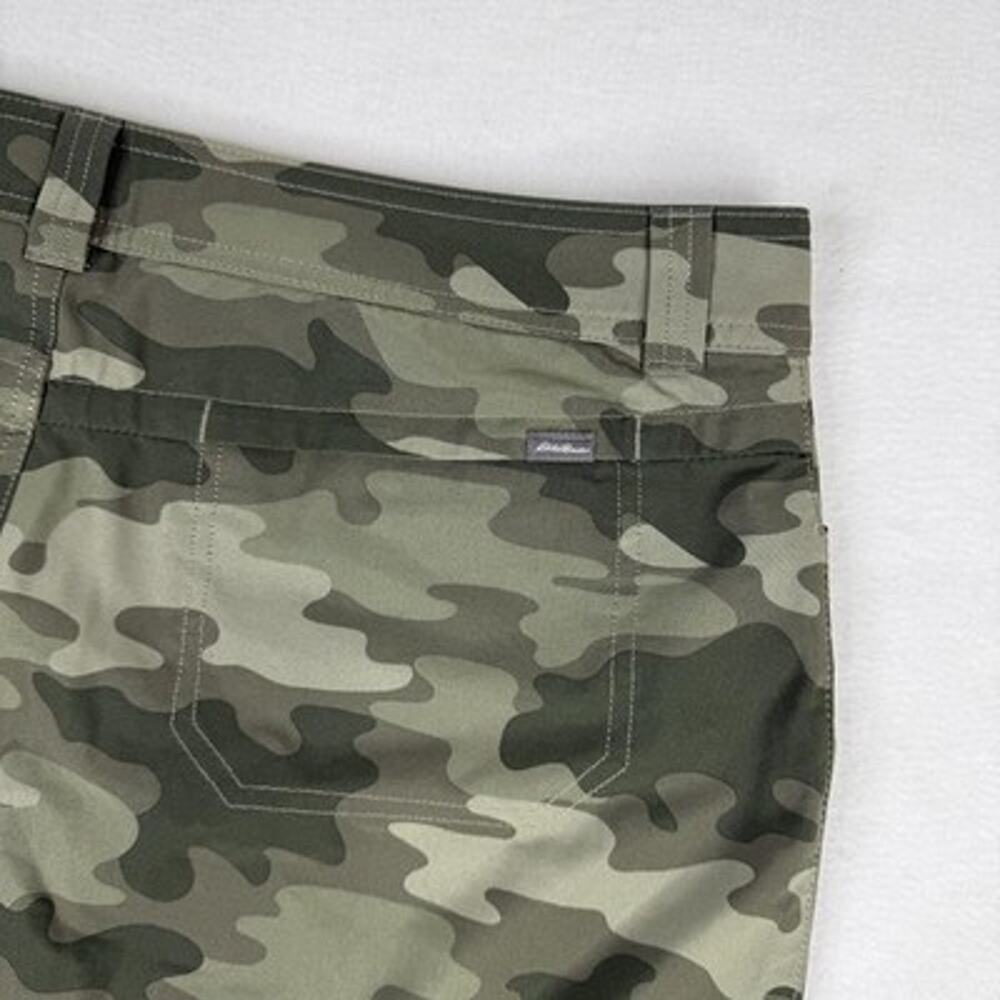 Eddie Bauer Camo Adventurer 2.0 Skort 14 Green Built-In Shorts Hiking Womens